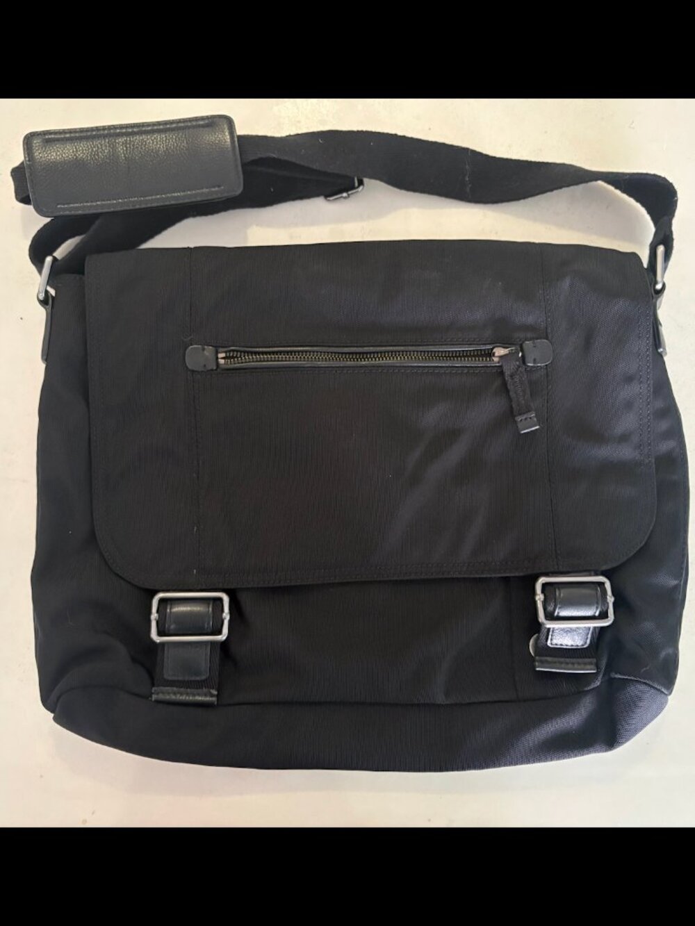 Banana Republic Messenger Bag Black Adjustable Strap NWT